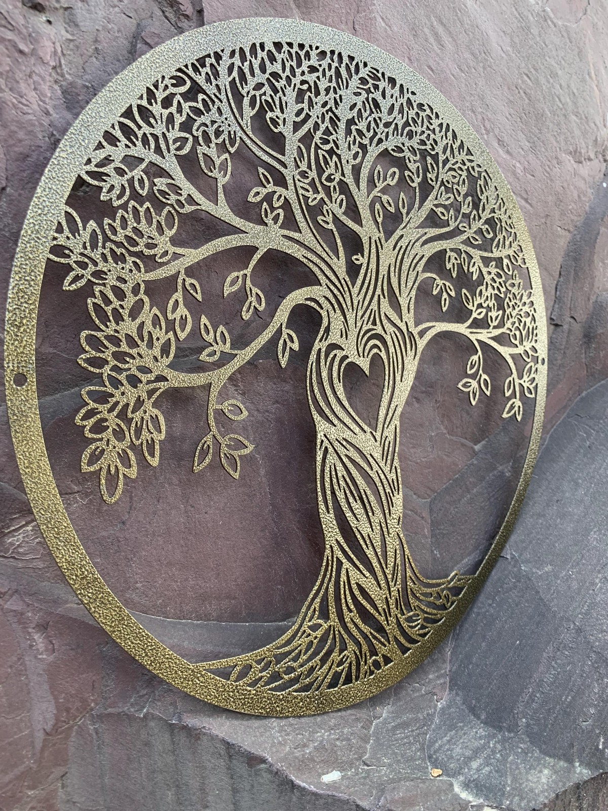 Tree Of Life Metal Wall Hanging Mural, Large Metal Tree of Life Design Wall Art