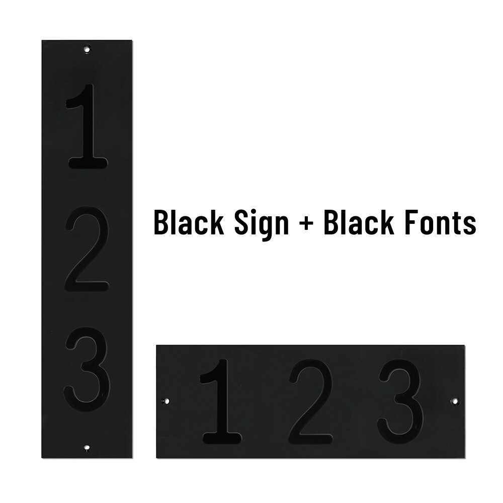 ColourTree Personalized Address Sign – Custom Size House Numbers Plaque