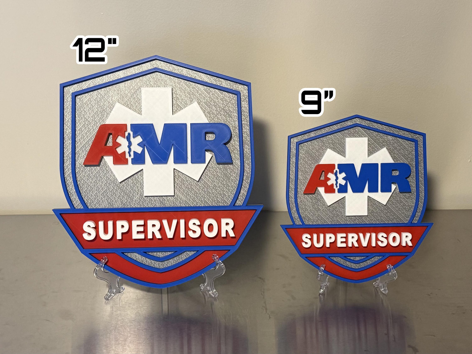 Paramedic Wall Art: AMR EMT 3D Embossed Plaque (Display or Gift)