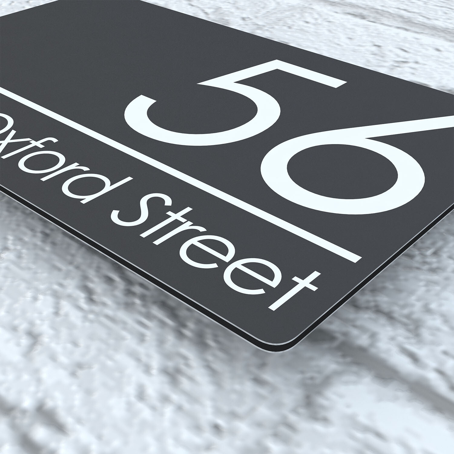 Floating House Signs Plaques Door Numbers 1 – 999 Personalised Name Plate
