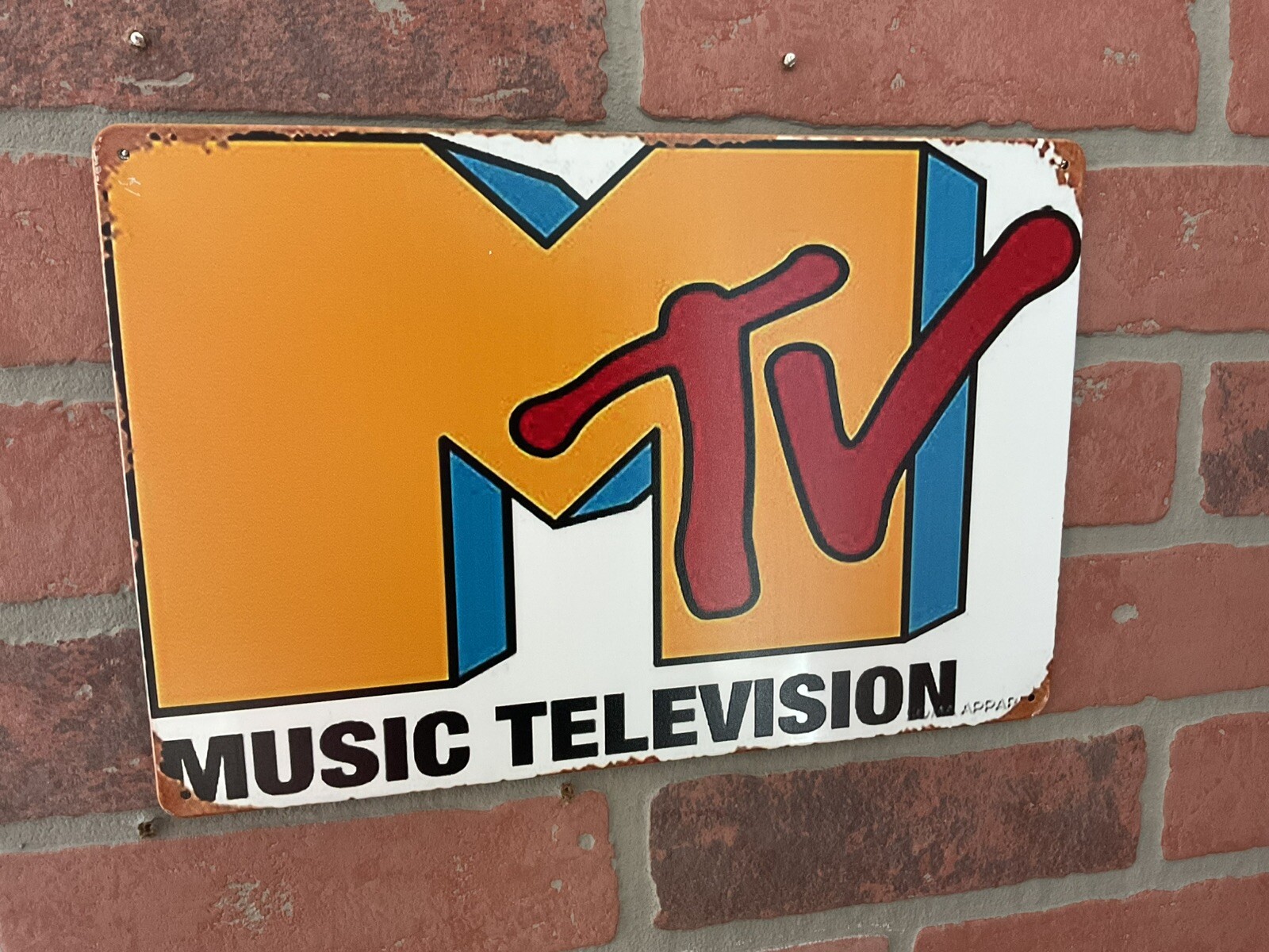 Rustic Patina Style 12″x8″ Nostalgic MTS Music Television Sign…FREE SHIPPING!