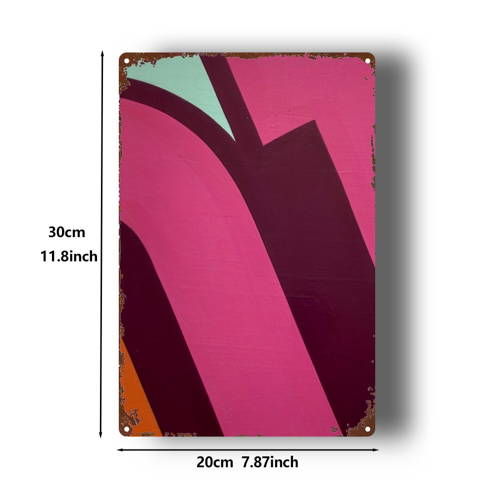 1pc Metal Abstract Geometric Wall Art Vintage