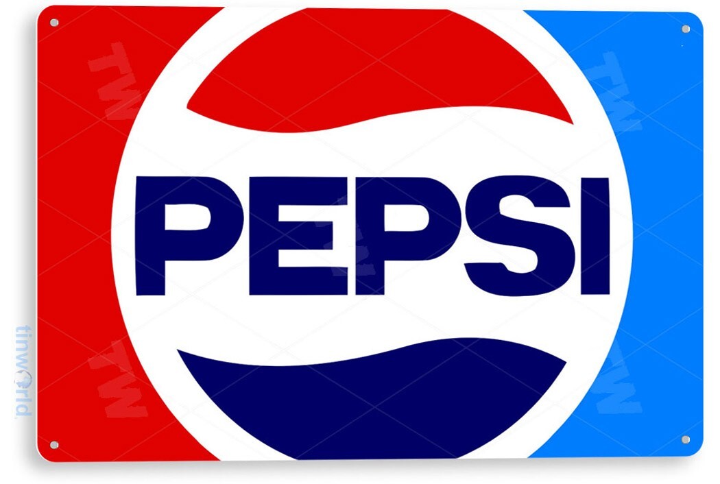 TIN SIGN Pepsi Cola Retro 80’s Soda Store Sign A139