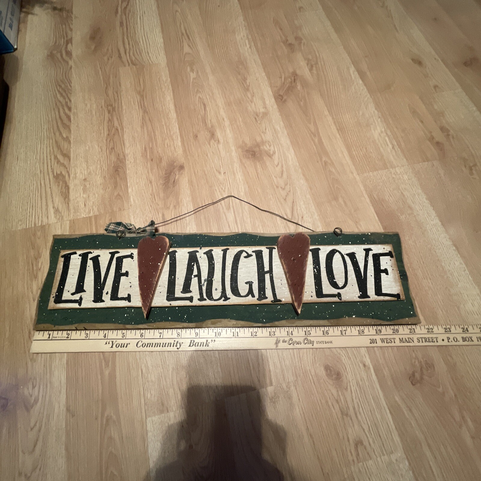 Live Laugh Love Primitive Wood sign
