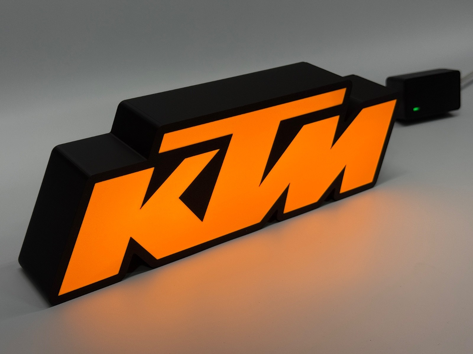 KTM Racing Custom Logo LED garage sign 11 in. wide Wall Decor
