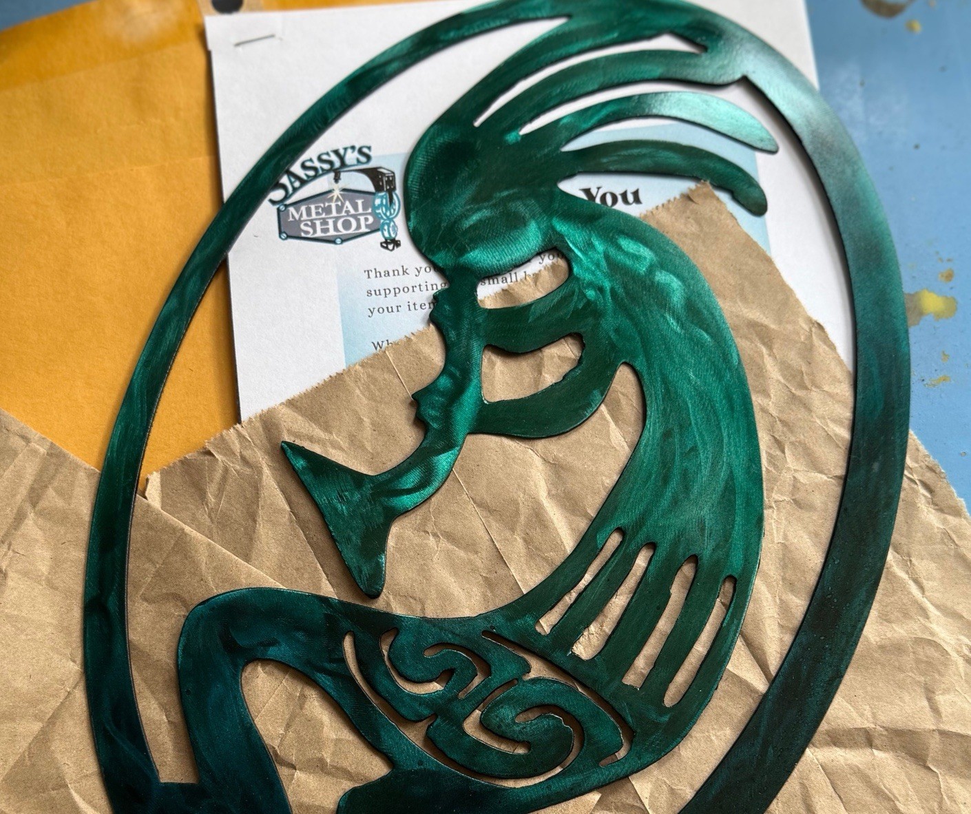 kokopelli metal art