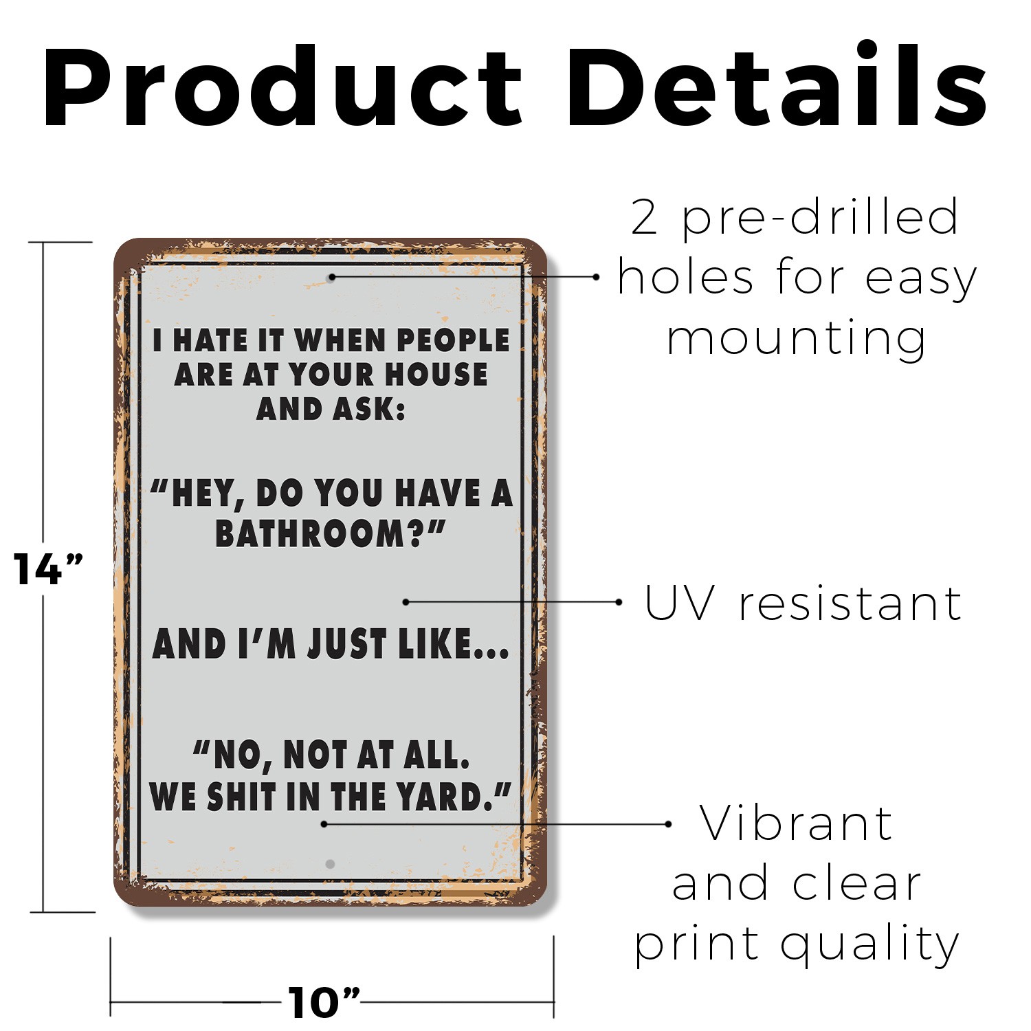 Do You Have A Bathroom Sign Yes But Not For Free Refills Perfect for shop Cafes