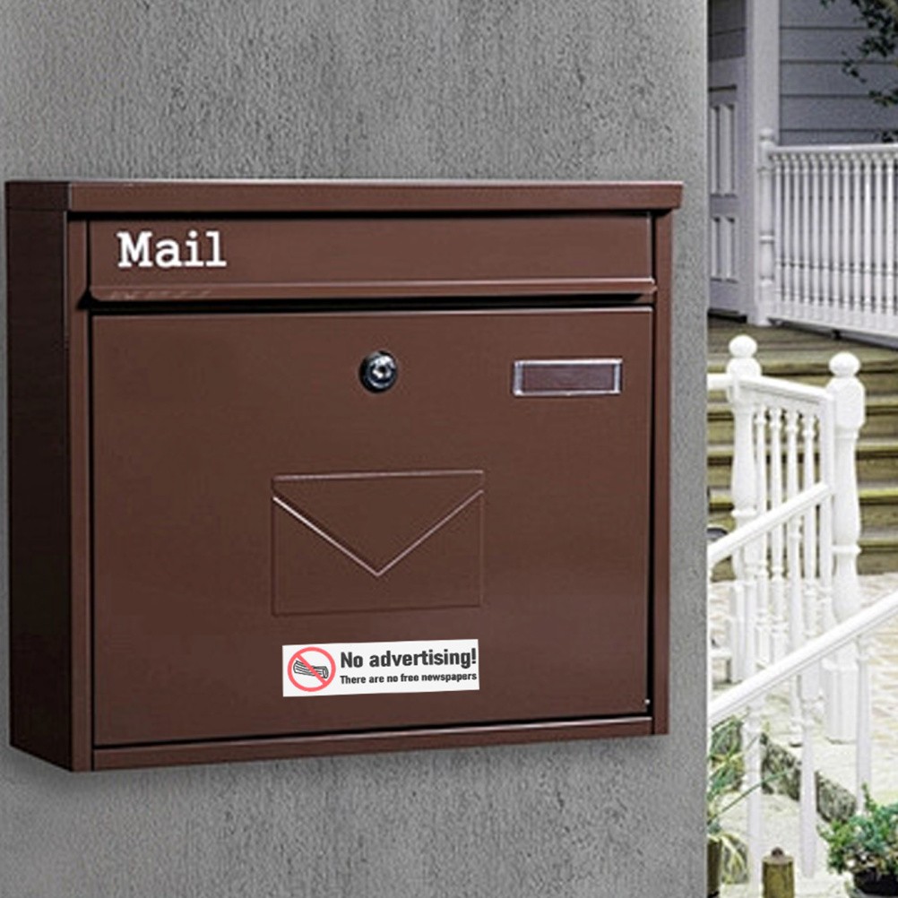20Pcs Self Adhesive No Junk Mail Sign Sticker for Letterbox Home Office Use