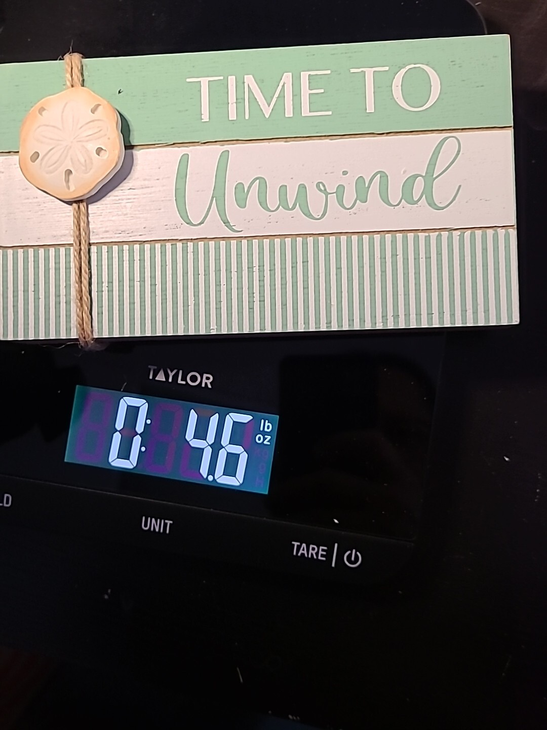 Time To Unwind Beach Plaque