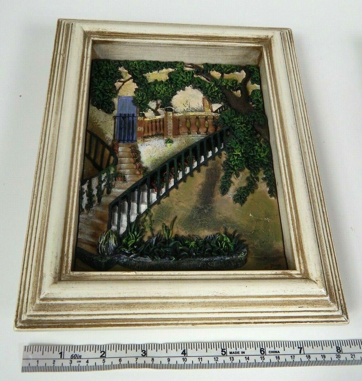 Textured Dimensional Pictures 5.5″x7.5″ in Matching Frames 8″x10″ Unique