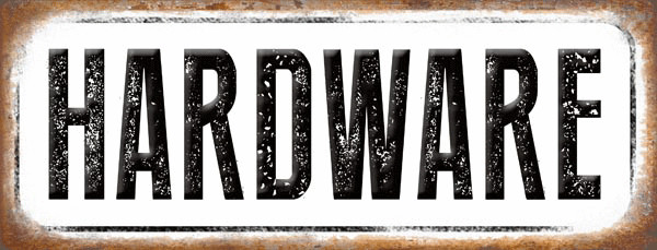 Hardware Metal Sign, Garage, Craft Room, Rustic, Retro