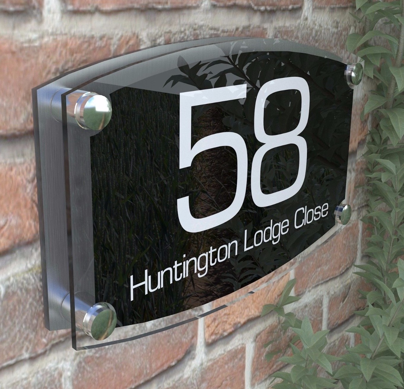 Large House Signs Plaques Door Number 1 – 999 Personlised Wall Address – 8WB