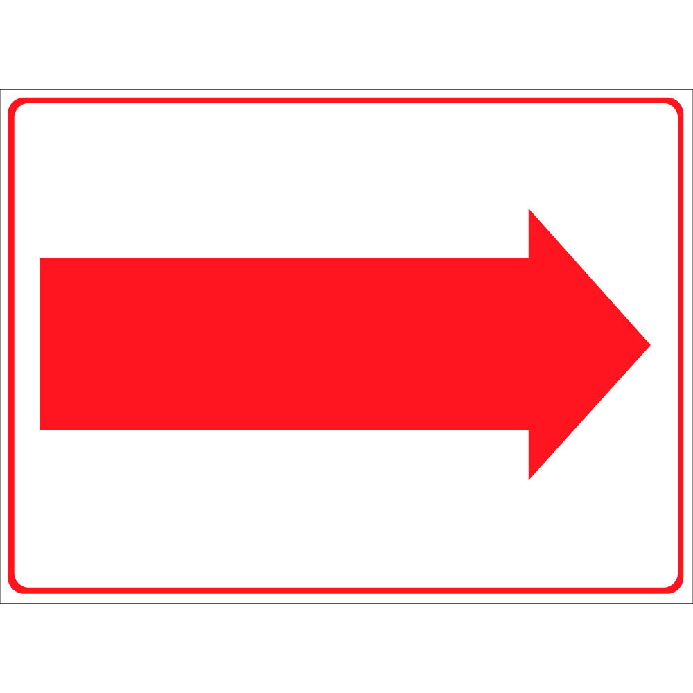 Right Arrow Sign Osha Metal Aluminum Sign