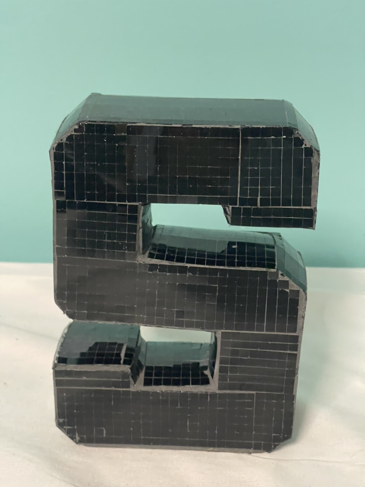 Black Sequence ￼Letter S Sign Home Decor For Bedroom 7”