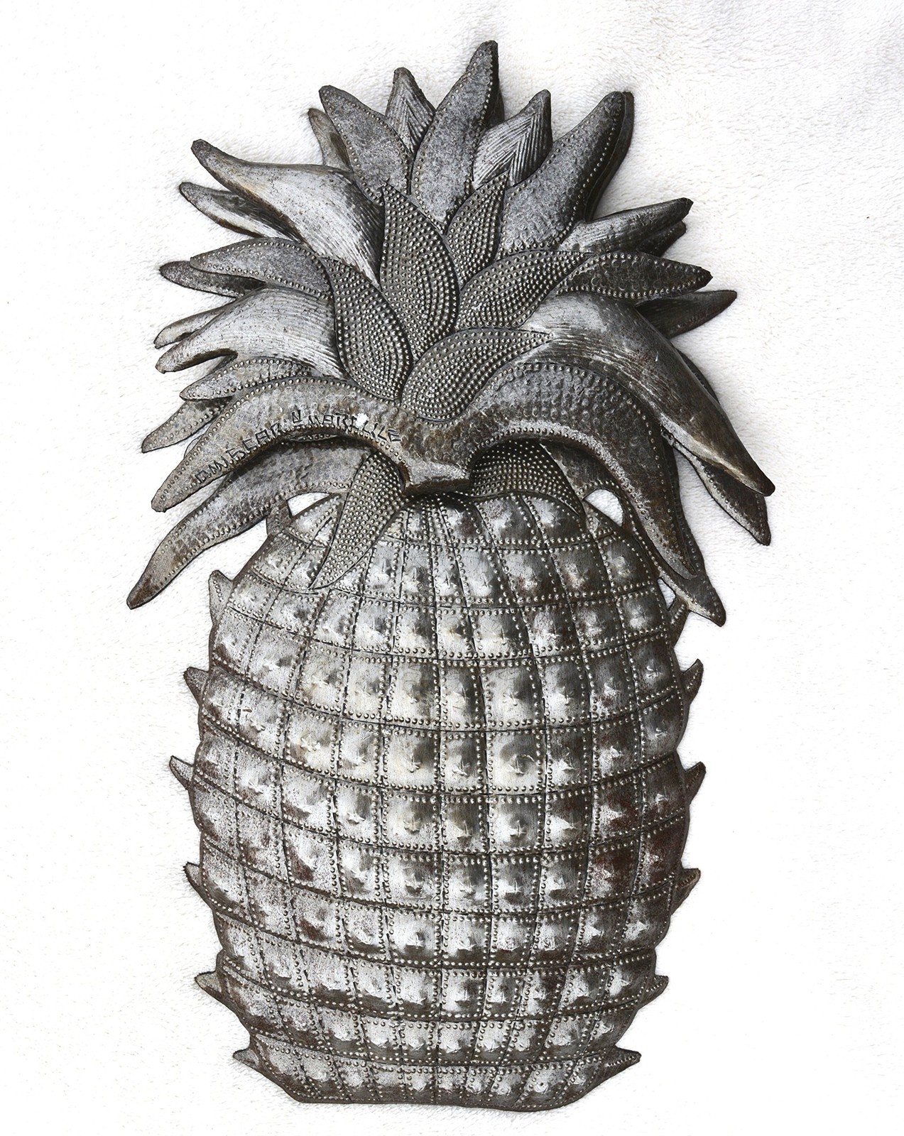 Cactus Pineapple Welcome Home Wall Hanging Sign 9 in. x 14.25 in. – Handmade