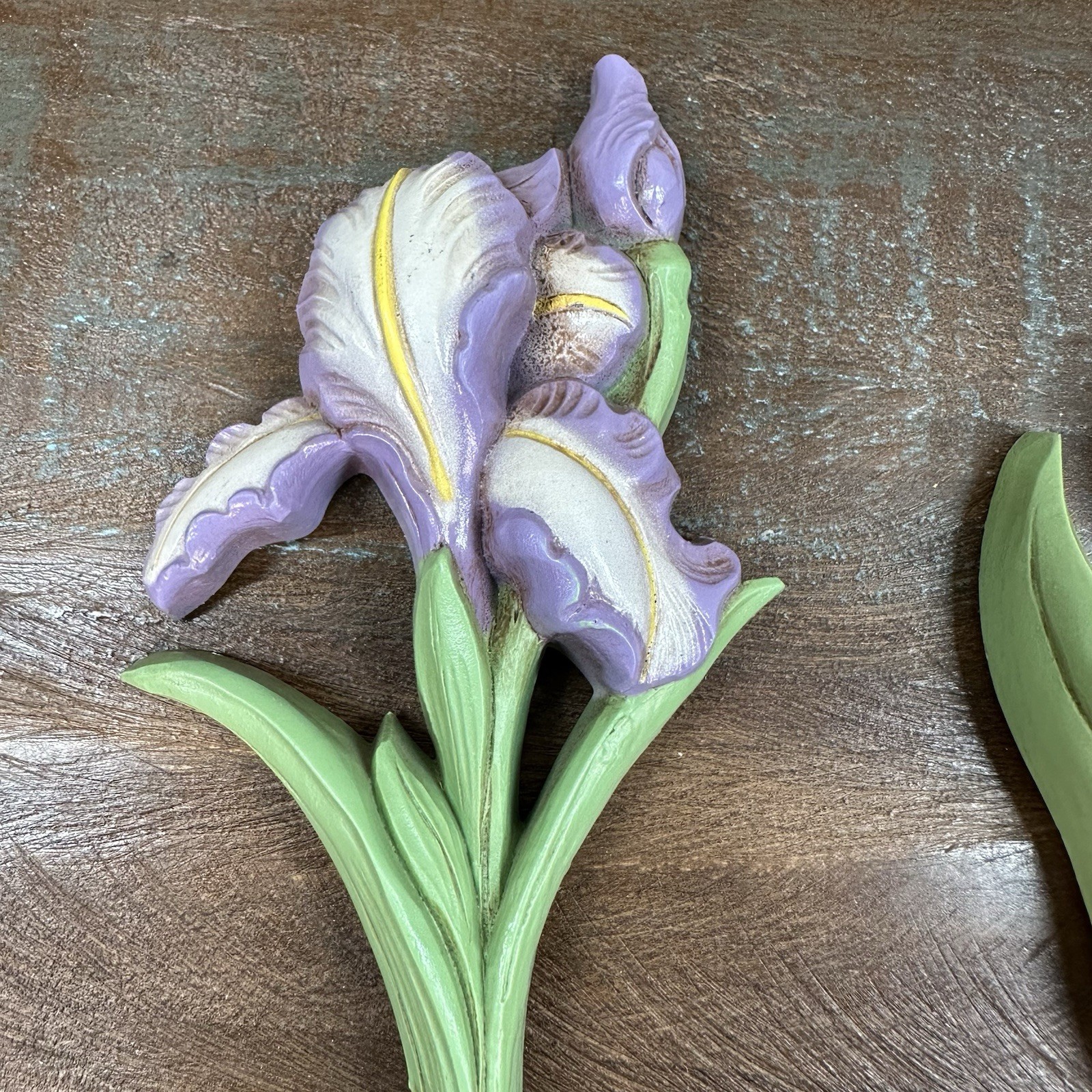 Vintage Homco Plastic Flower In Pots Wall Plaques / Wall Décor Made in USA 8”