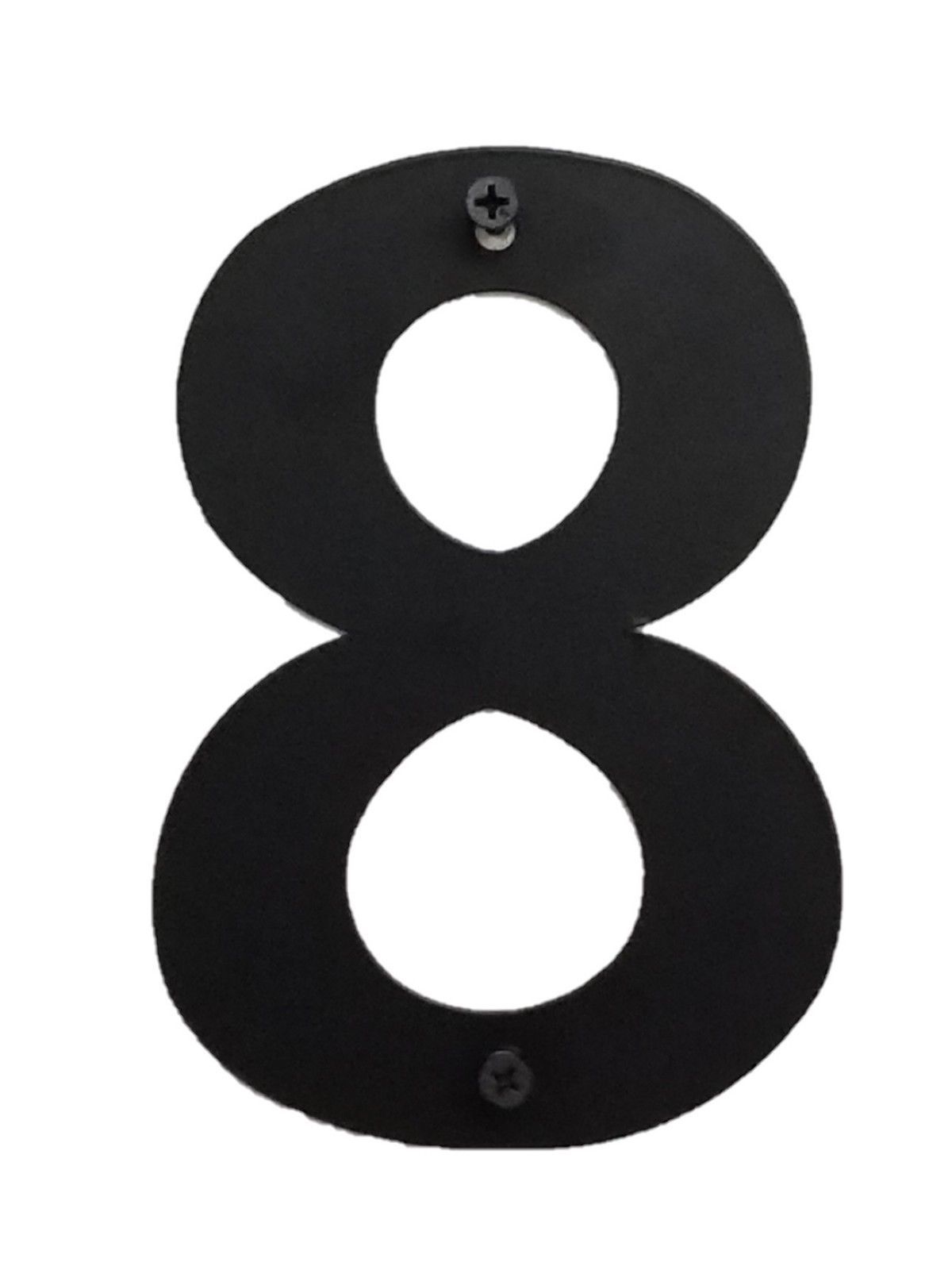 4 Pack 6 Inch Numbers Black Metal Home Business House Street Address Commercial