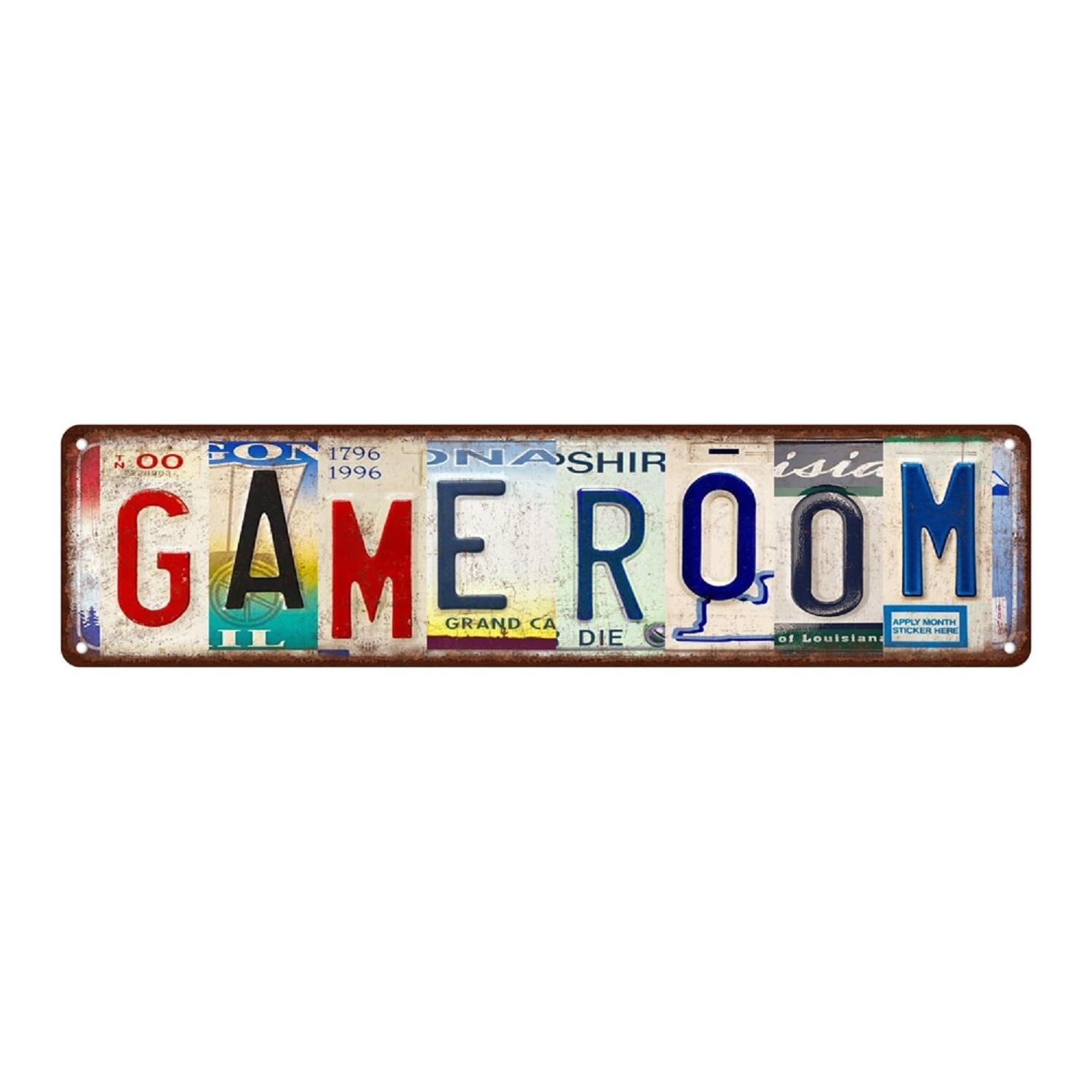 Vintage Game Room Metal Tin Signs Street Signs Man cave Home Wall Decor 16 x …