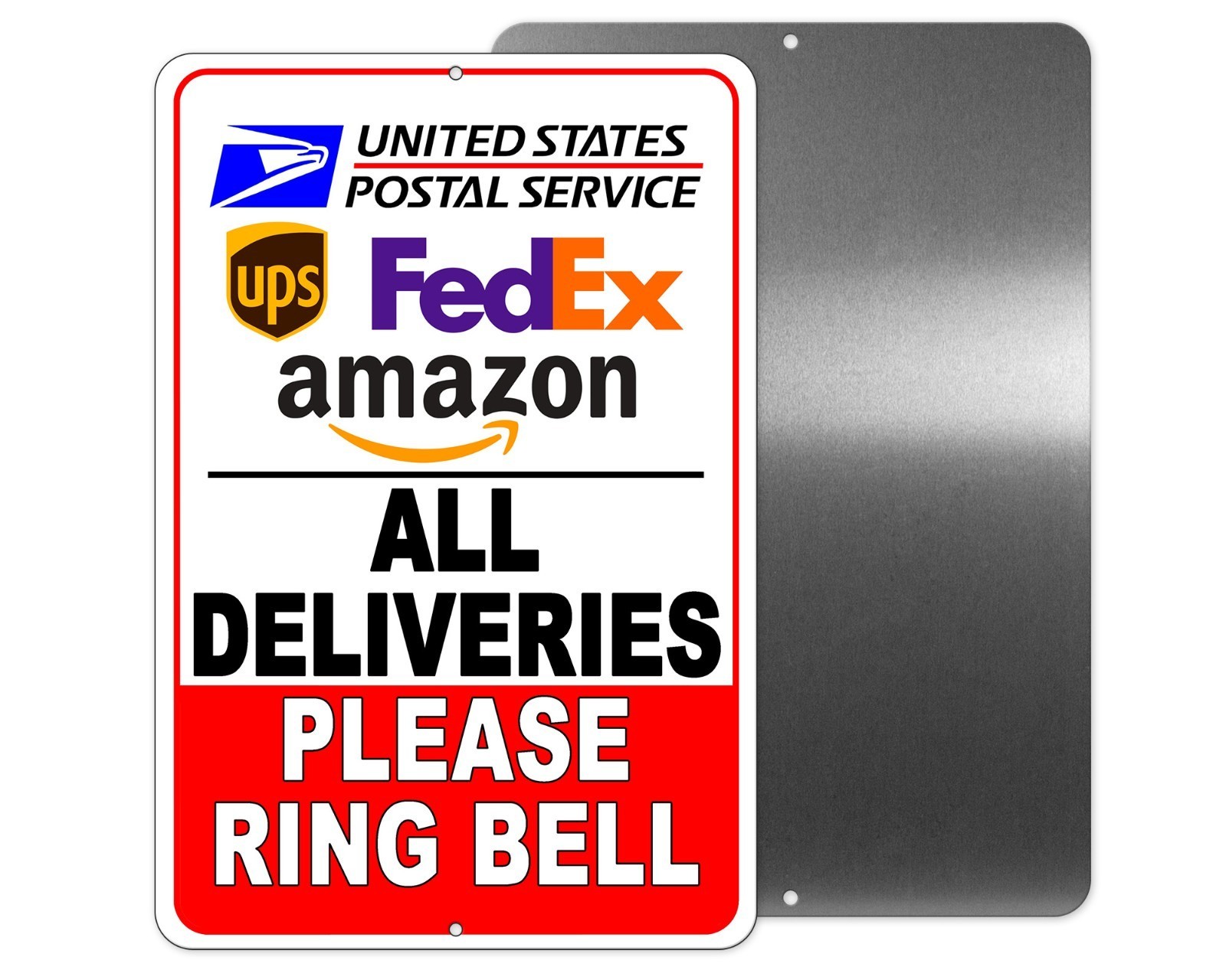 Deliveries Ring Bell Sign Or Decal Packages Delivery Driver Leave Here I121