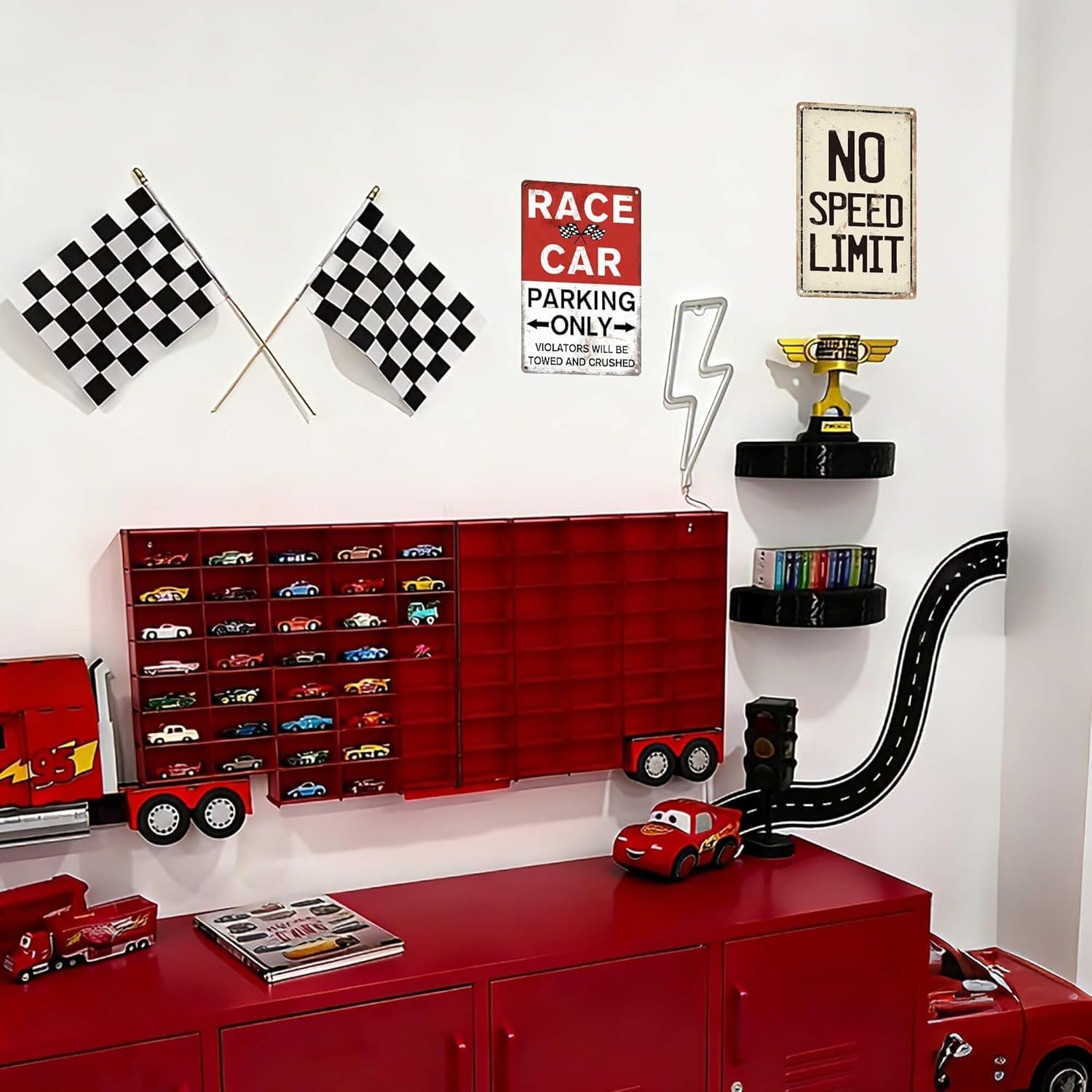 Vintage No Speed Limit Metal Sign – Fun Wall Art for Garage & Man Cave