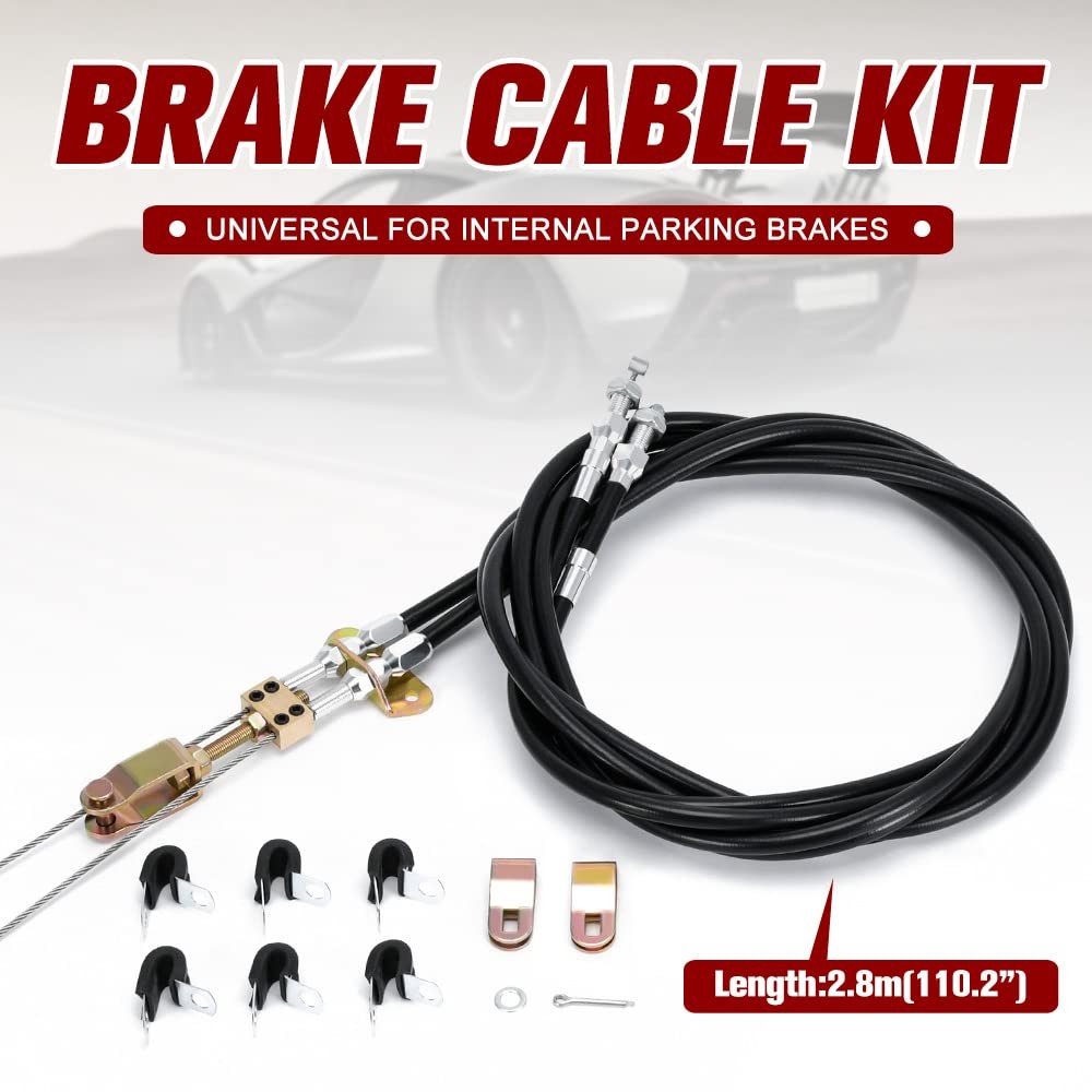 Universal Rear Parking Brake Cable Kit Emergency Brake Cable Kit 330-9371