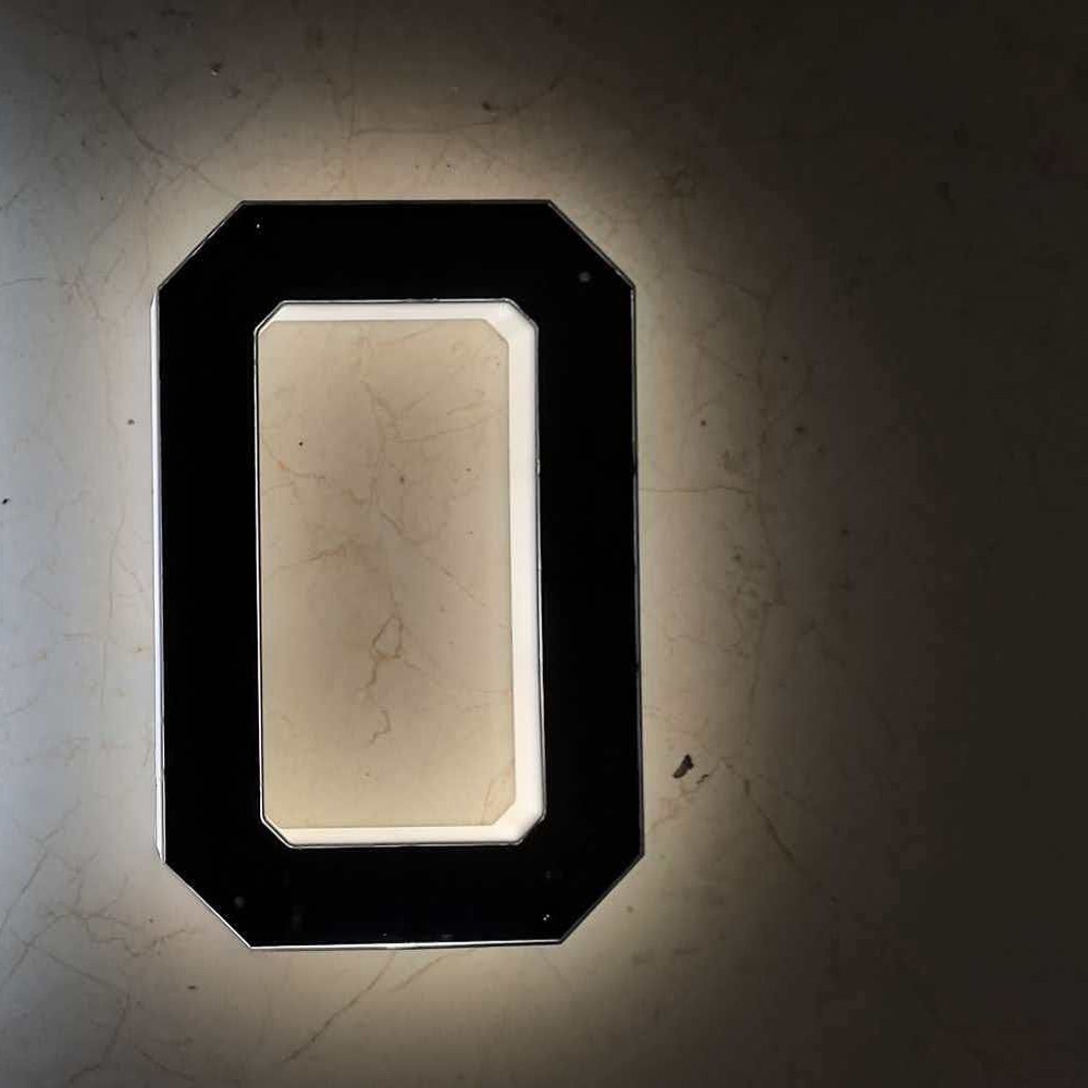Solar LED House Number Sign Outdoor Waterproof Lighted Address Number 4.7inch