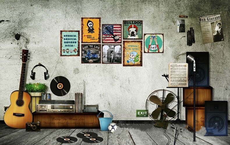 Sexy Woman Vintage Metal Tin Signs Retro Plaque Garage Bar Customization Decor