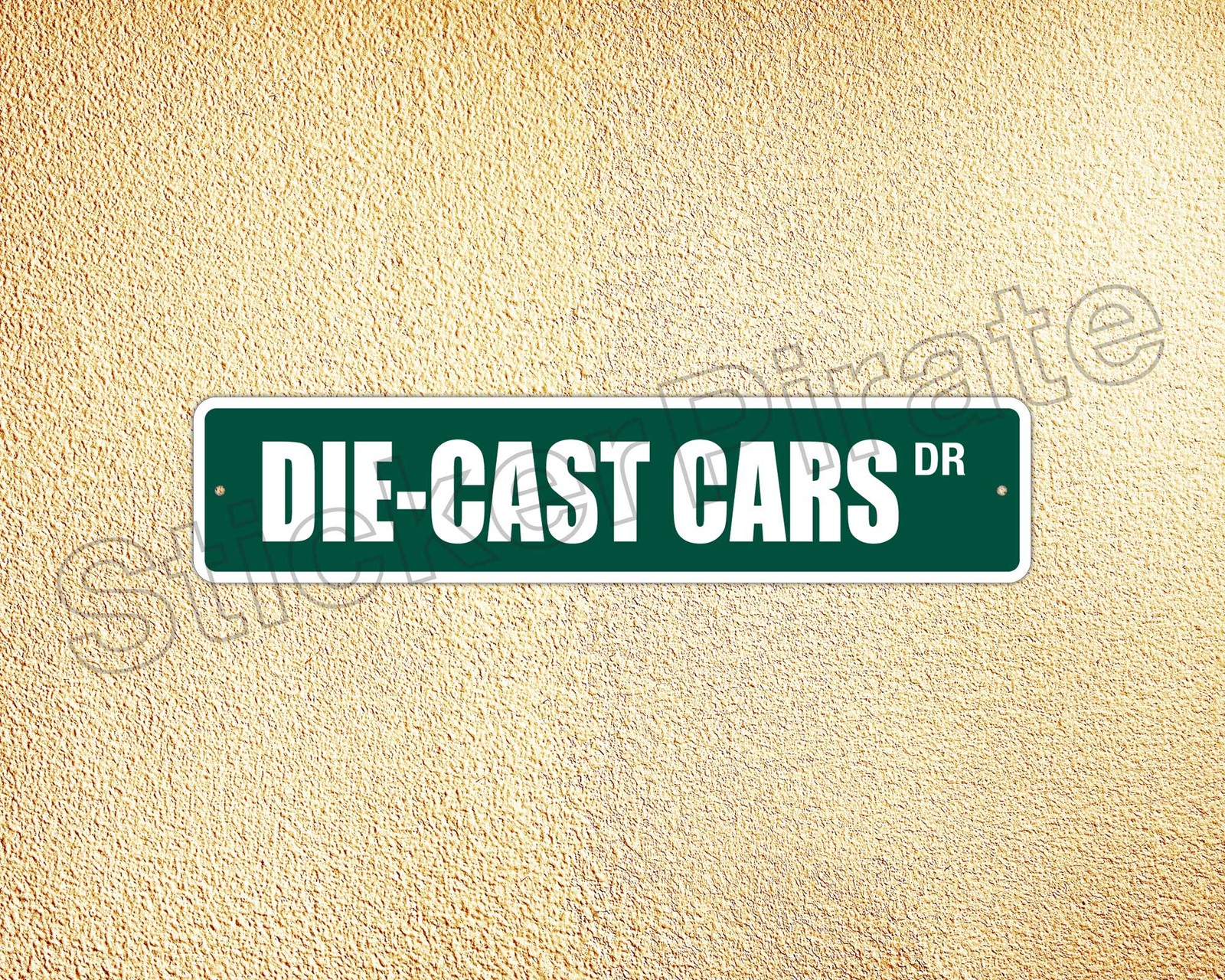 *Aluminum* Die Cast Cars 4″ x 18″ Metal Novelty Street Sign SS 1168