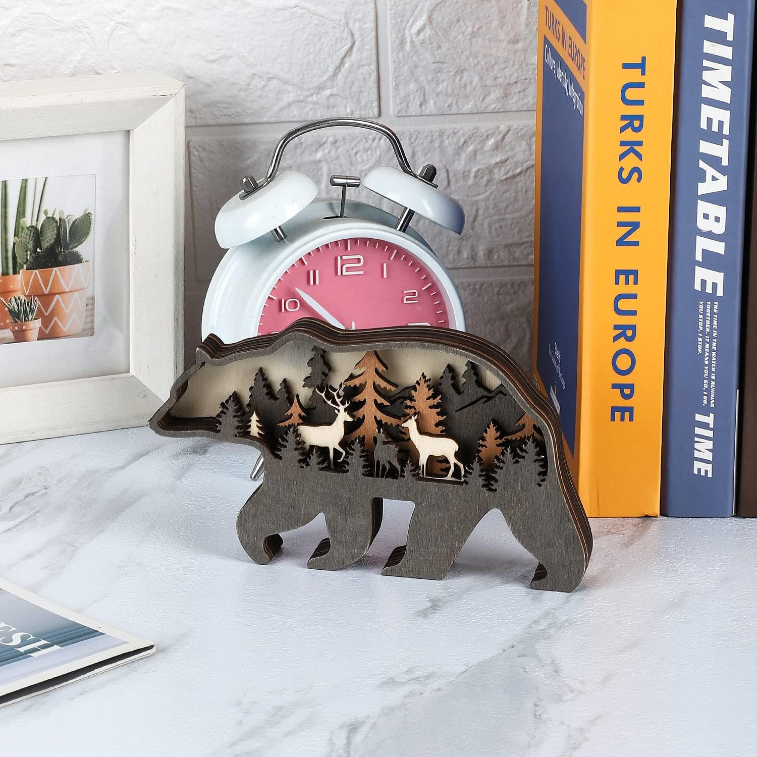 Wooden Forest Animals Bear Decor Cabin Rustic Decor Wall Decorations Mountain De