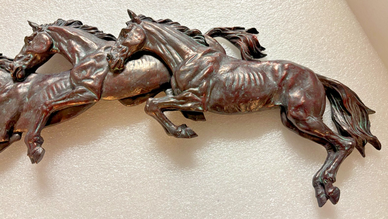 Horses 2005 Wall Hanging Bronze Like Resin 3D