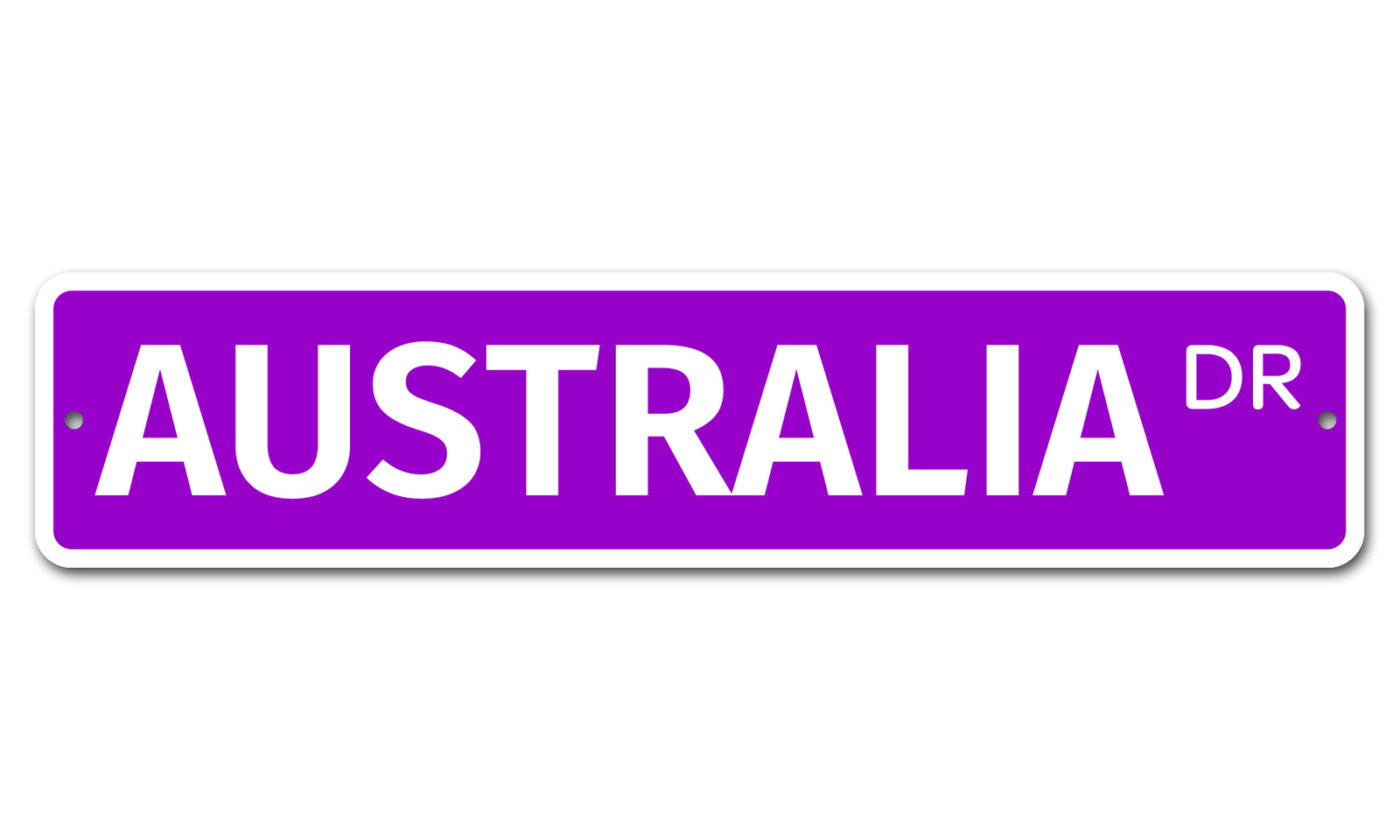 5172 SS Australia 4″ x 18″ Novelty Street Sign Aluminum