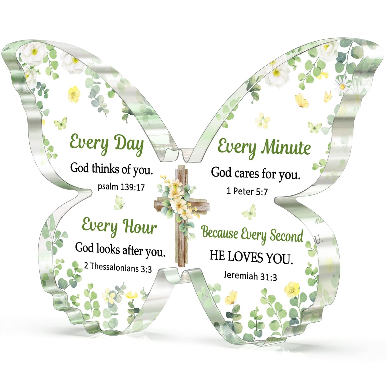 FaithInspired Butterfly Acrylic Plaque Meaningful Gifts for Women