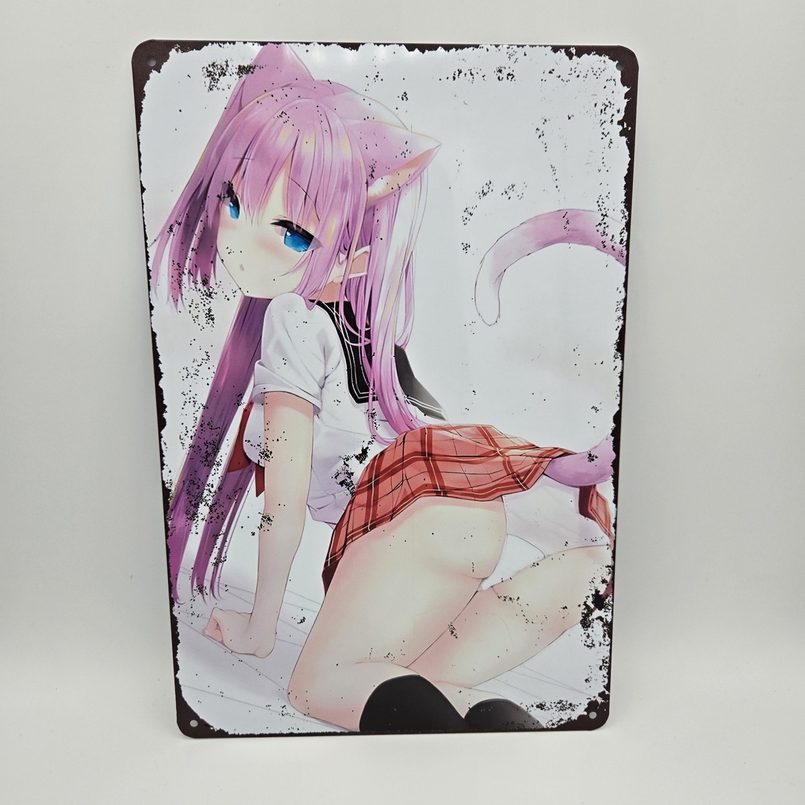Pinup Anime Girl Metal Tin Sign Wall Posters 8×12