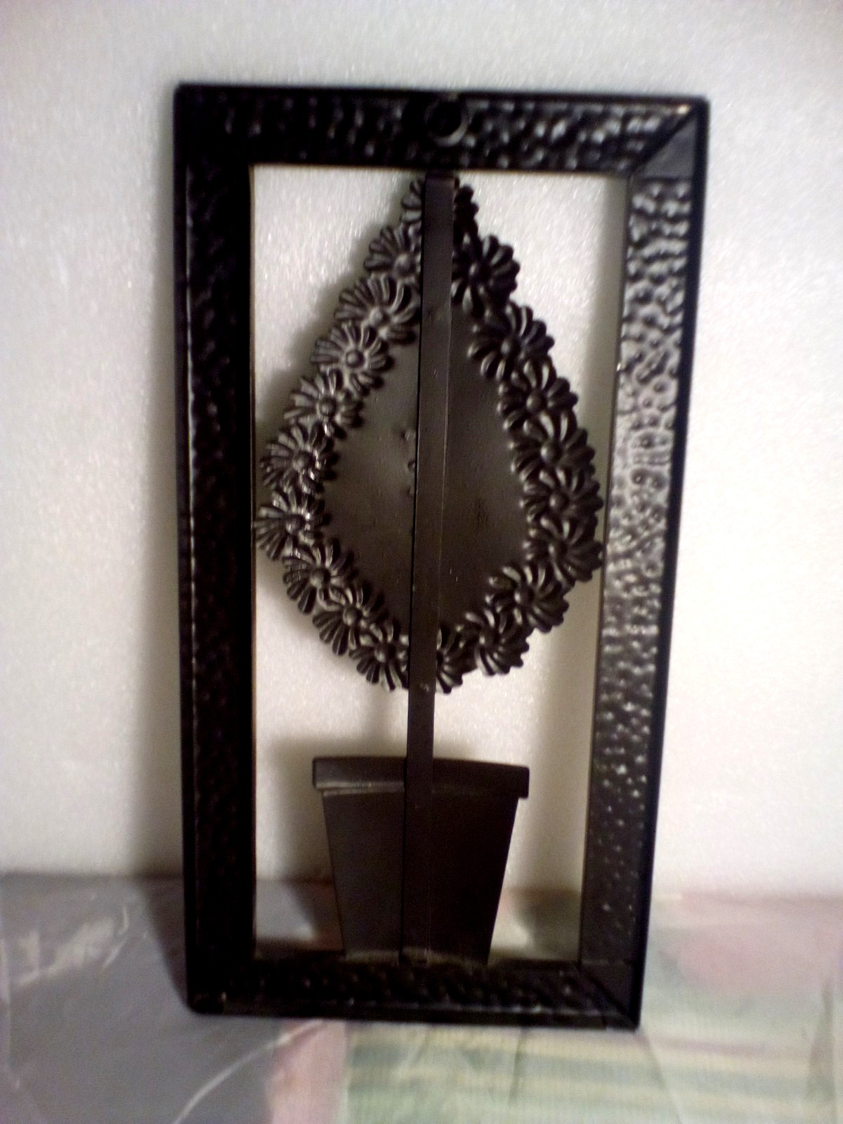 Tree in a Pot Topiary for Wall Made of Metal 13” x 7”