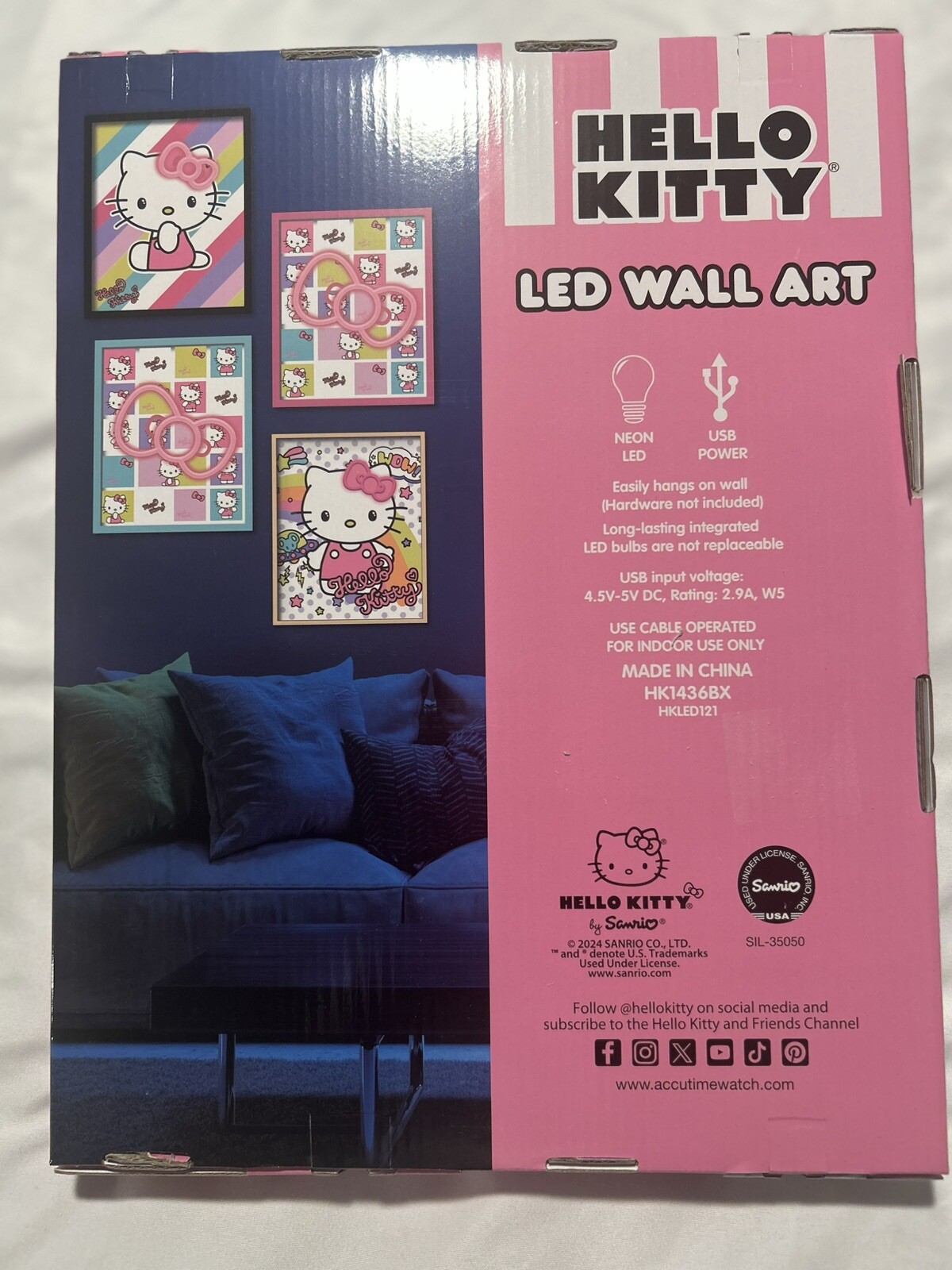 🔥🐱Hello Kitty 13×15 Framed LED Wall Art Light🔥