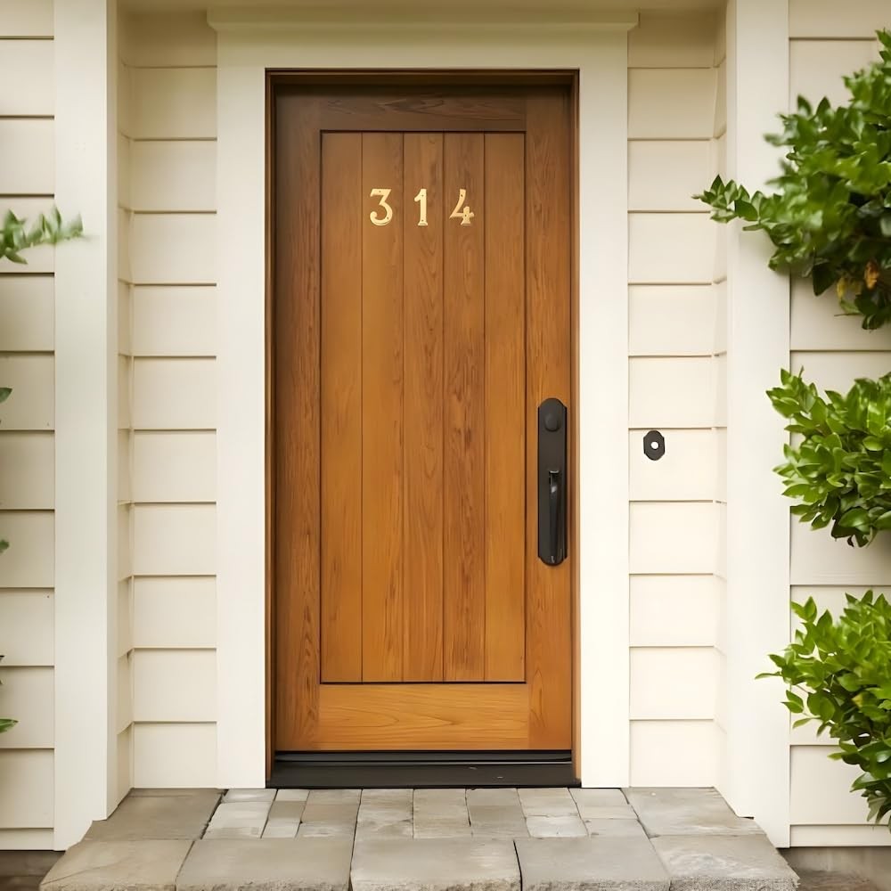 Motif 4inch Solid Brass Lacquered Polished Mailbox Numbers House Numbers For Out