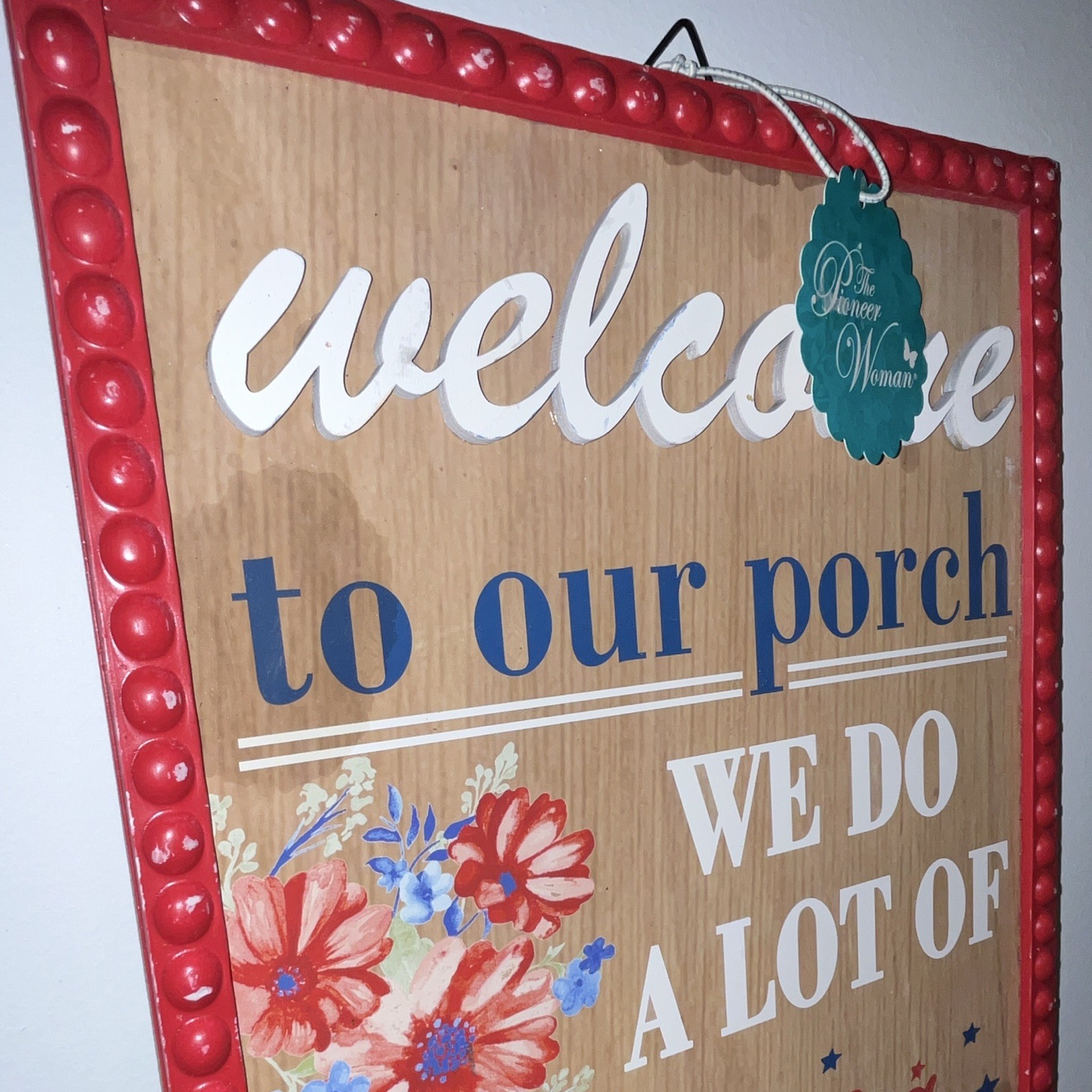 Pioneer Woman Country Medium Density Fiberboard Art Plaques, 22in x 12in. NEW