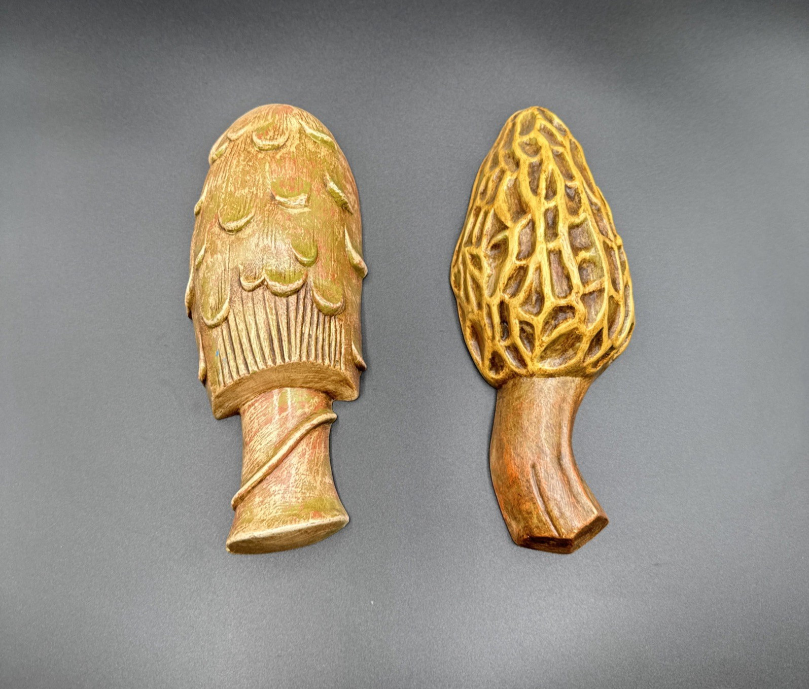 VTG Set of 2 Mushrooms Wall Hanging Plaque Retro Kitchen Decor