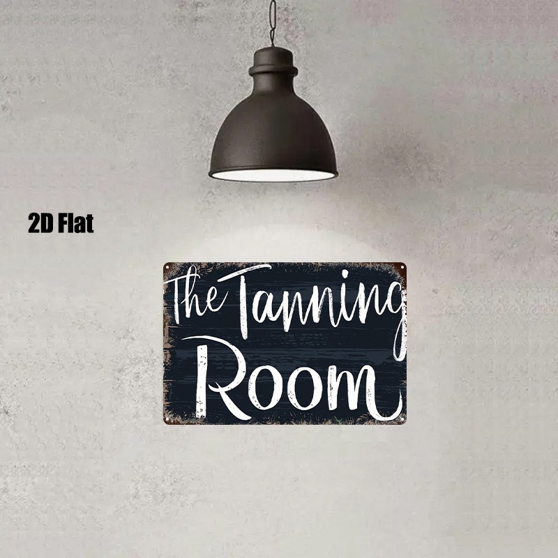 Vintage Wood Grain Metal Sign 8X12 Inches Wall Art