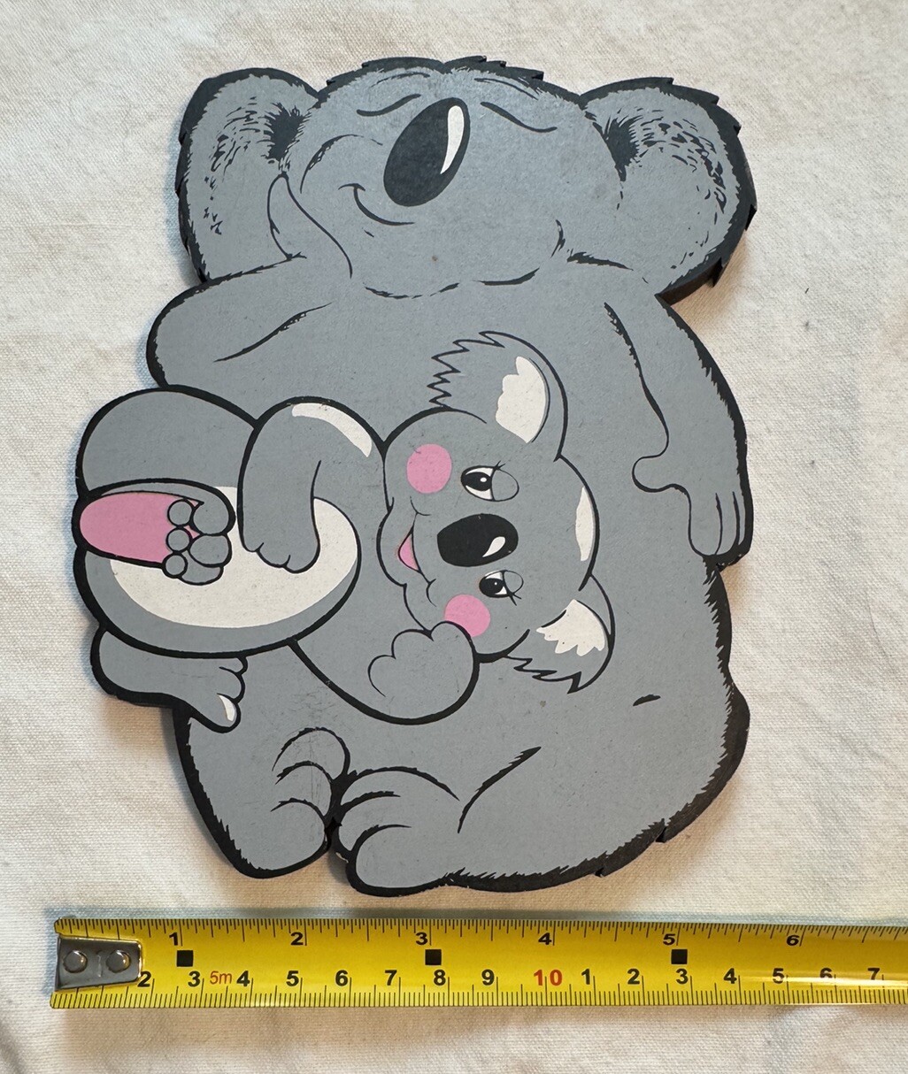Koala Bear With Baby Wall Hanging Decor Plaque Decoration 7.5 in- Cute