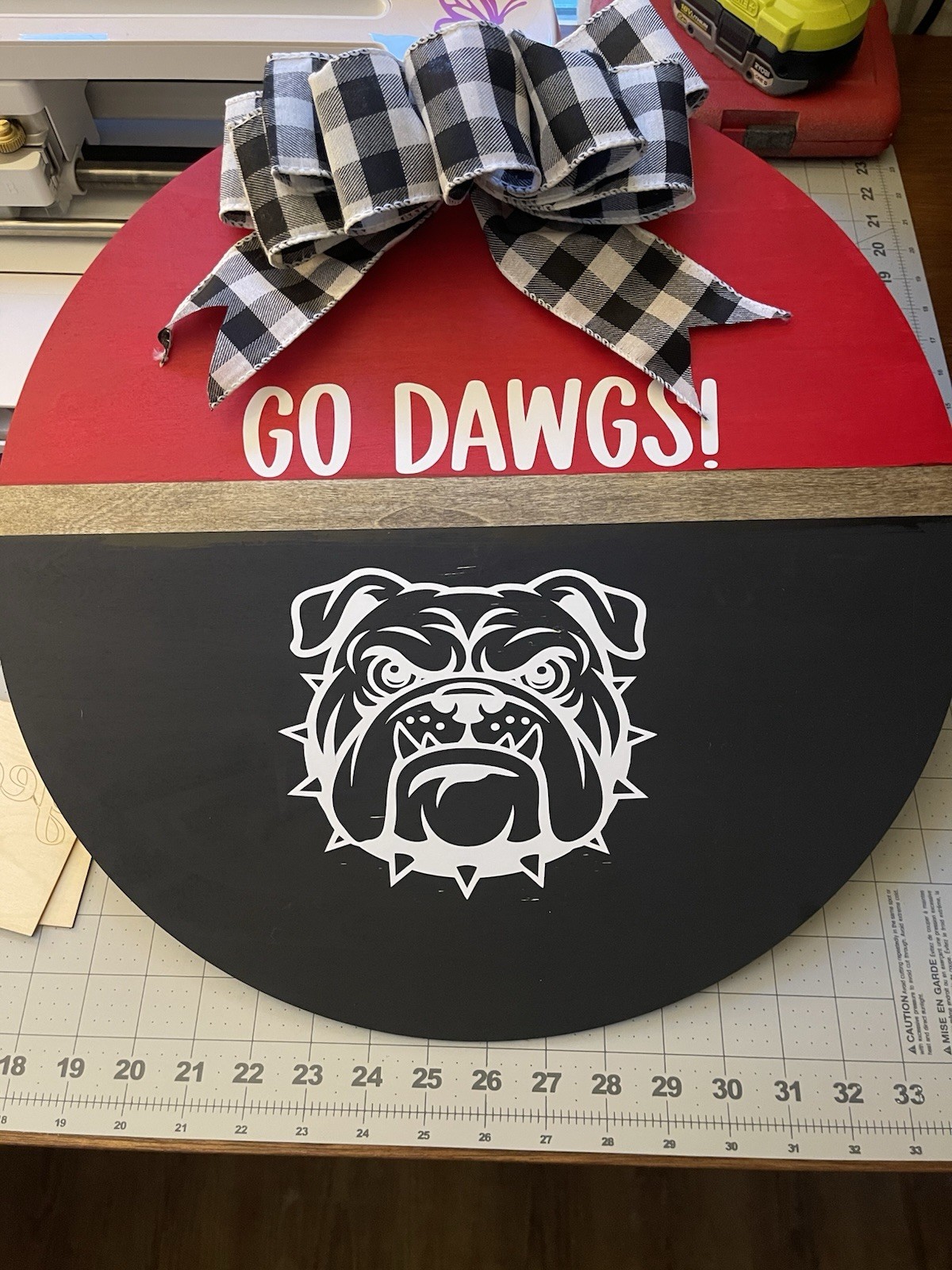 Wood door signs