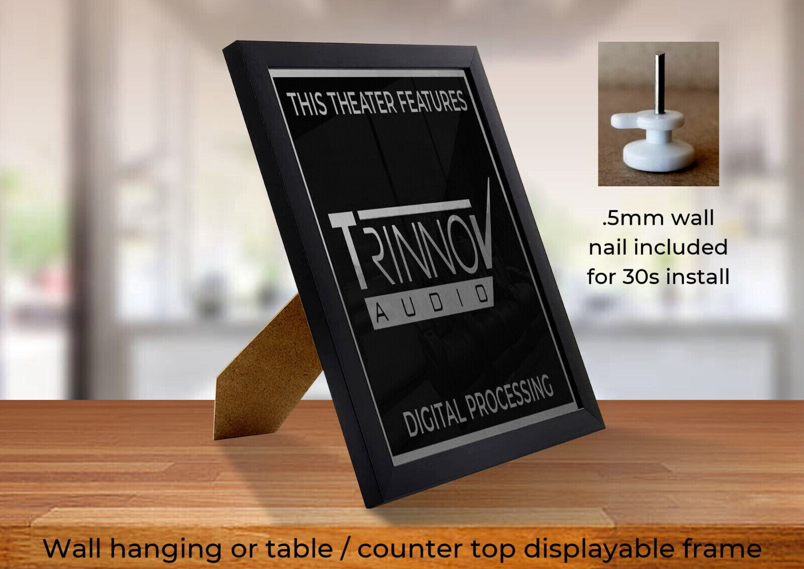 Framed 8″ x 10″ Home Theater / Cinema Sign – Trinnov Audio Processing