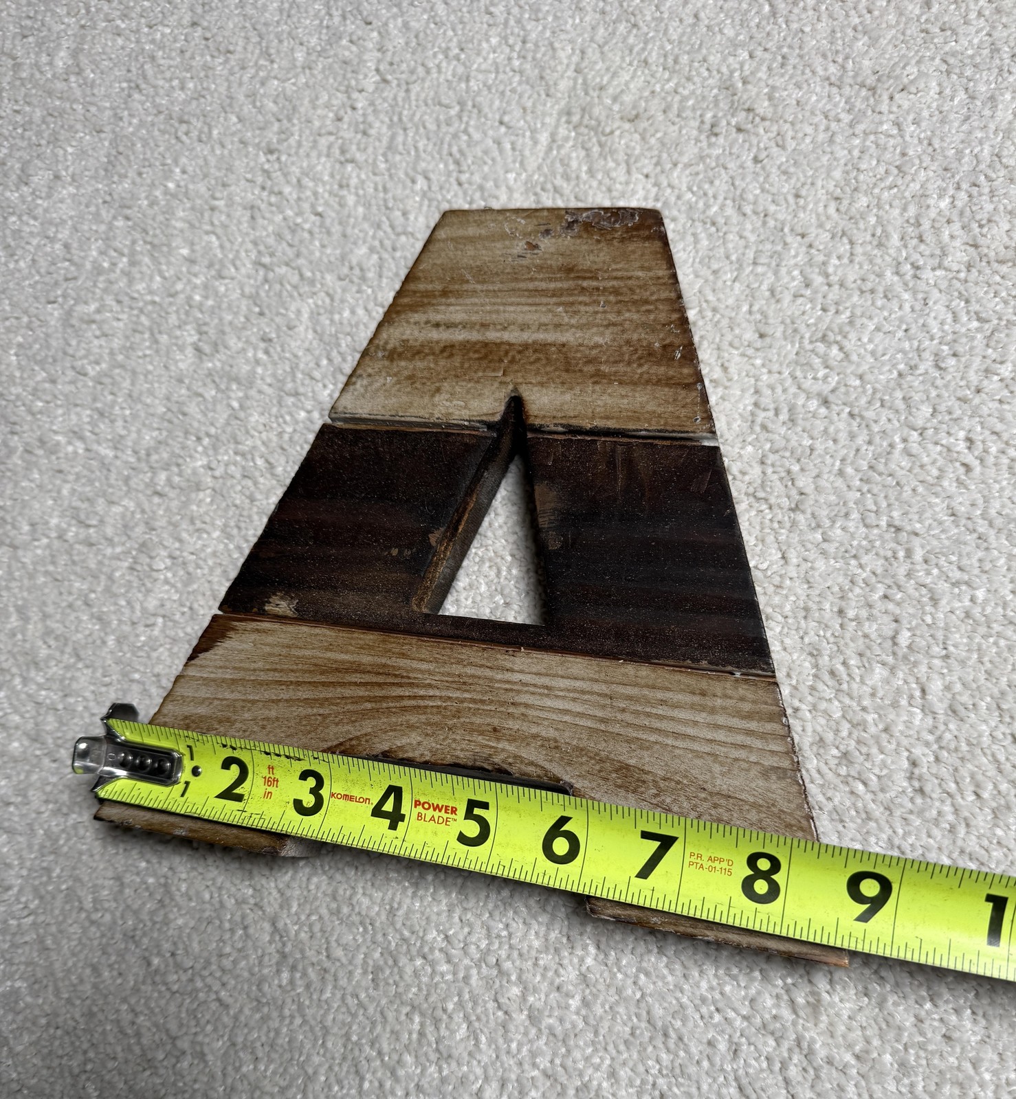 ArtMinds Wood Letters ALOHA Set 5 Rustic Brown 8in Wall Decor Hawaii Tropical