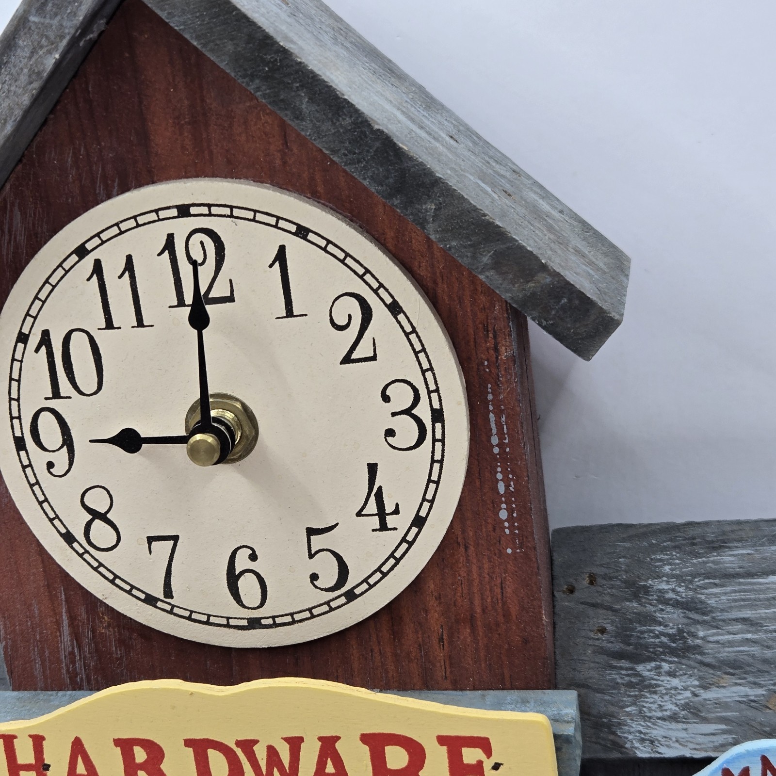 Rare Vintage 3D Hardware Store Front Wooden Wall Art Home Décor Hanging – read