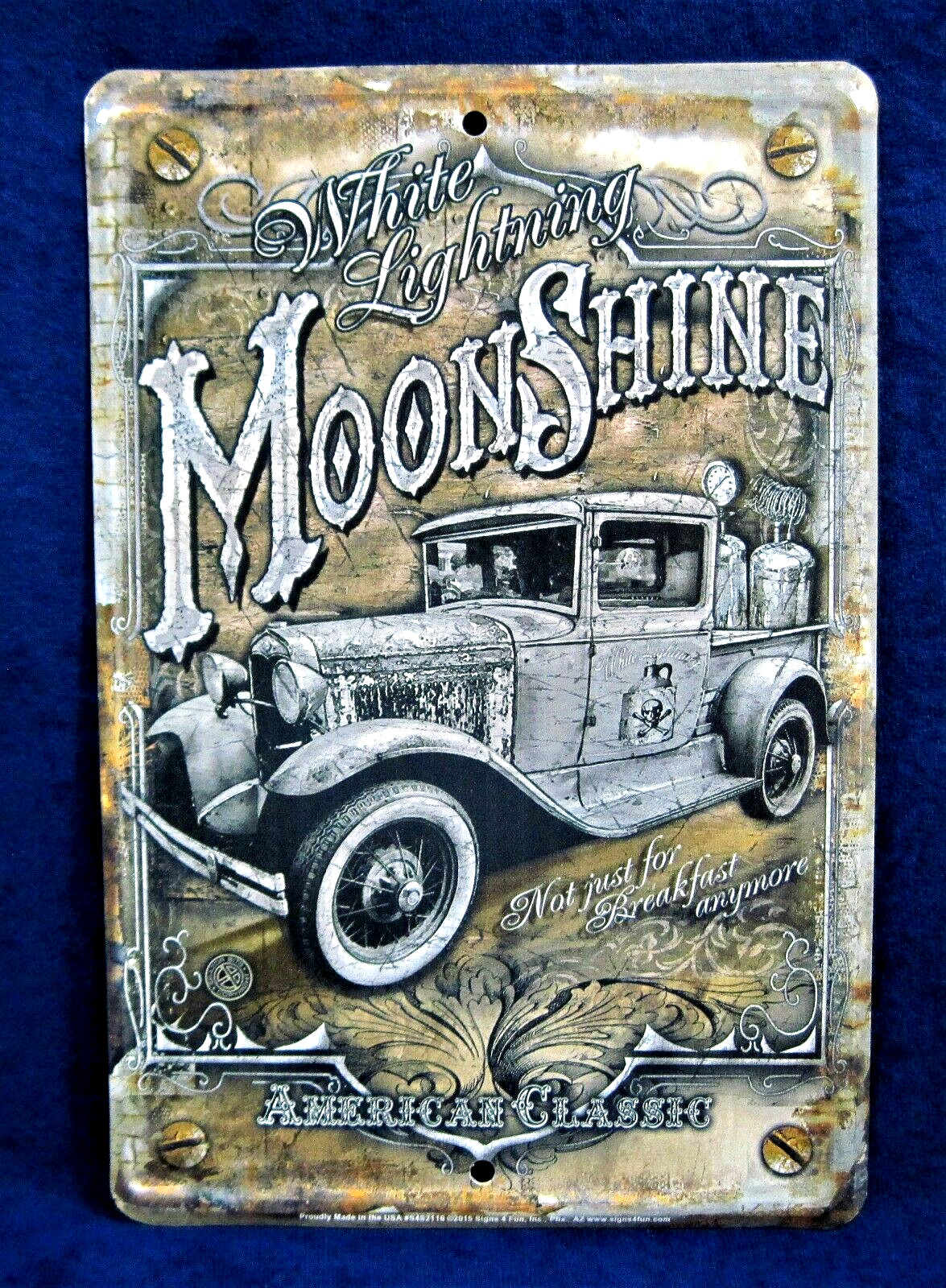 MOONSHINE – *US MADE* – Full Color Metal Sign – Man Cave Garage Bar Pub Décor