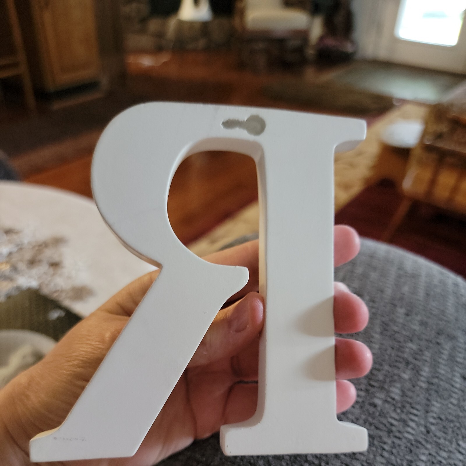 MPI 5” Classic Letter White R Craft Projects DIY Home Decor Wall Art