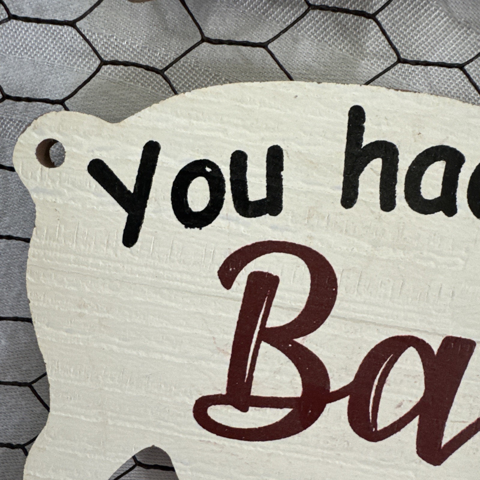 Rustic Welcome Sign “You Had Me At Bacon” Farmhouse Kitchen Pig Wall Picture 10”