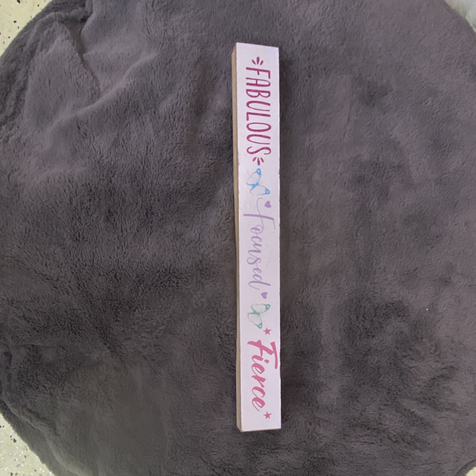 Greenbrier Inspirational Butterfly Wood Sign, Pastel Colors, Freestanding