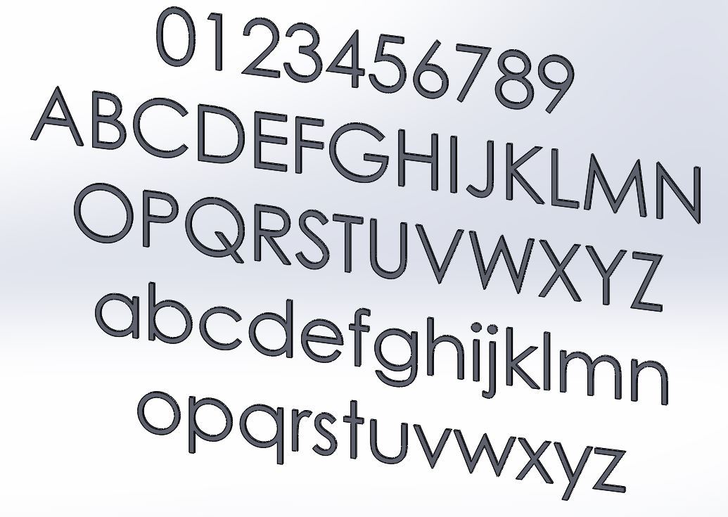 3 inch Modern House Address Numbers Letters, color choices