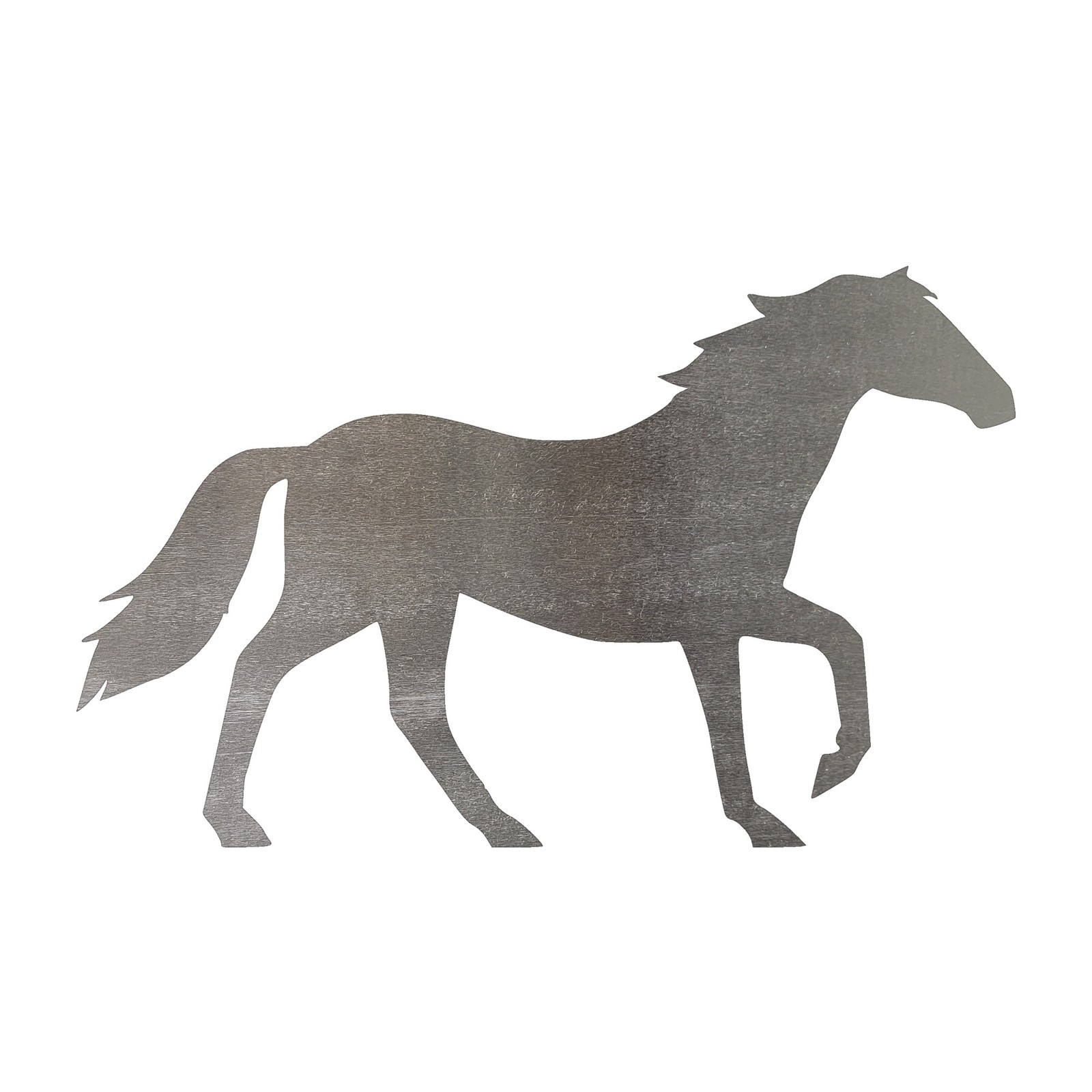 Horse 1 Steel Cutout Shape, Raw Metal Wall Art and Craft Supply